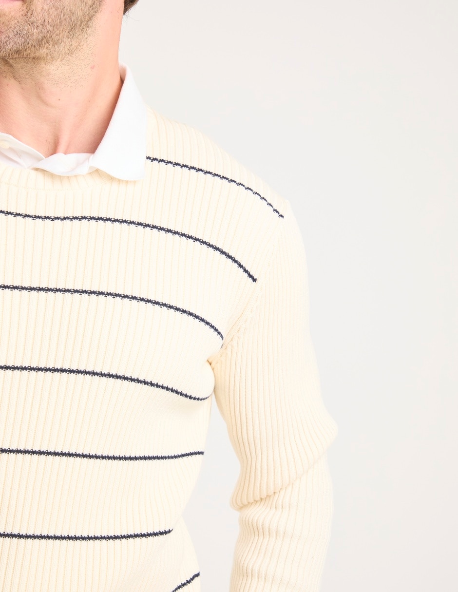Suéter cuello redondo para hombre 4
