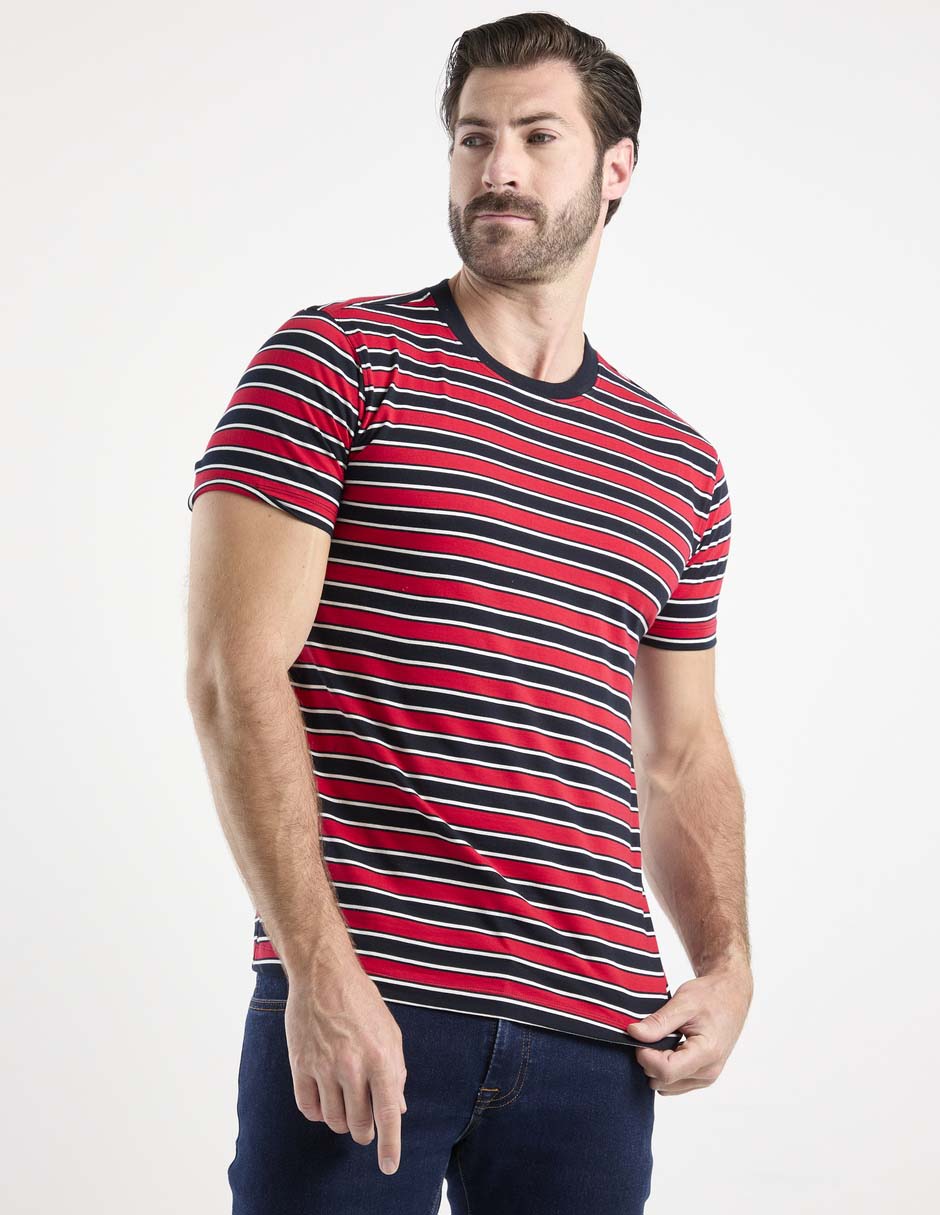 Playera cuello redondo para hombre