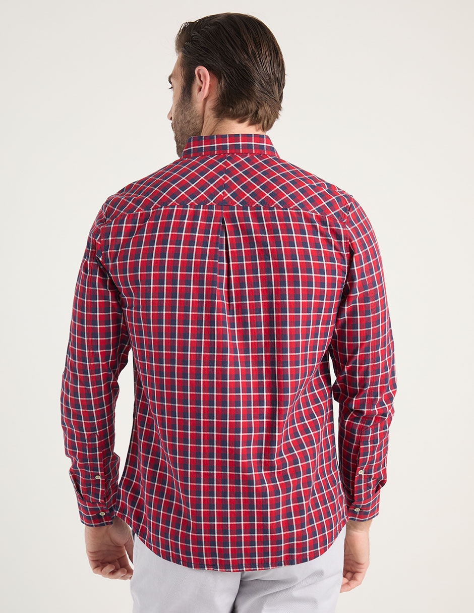 Camisa casual manga larga para hombre 6