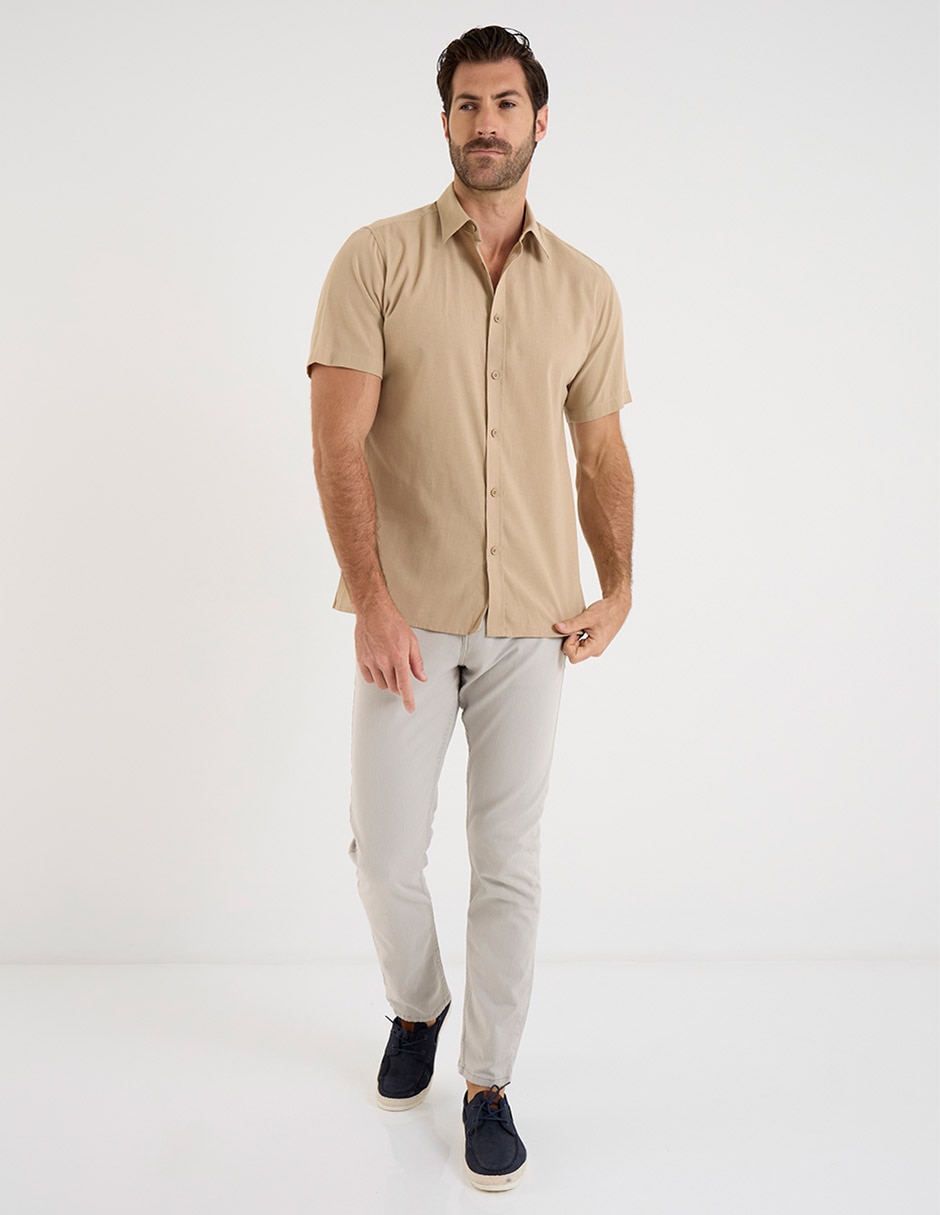 Camisa casual manga corta para hombre 3