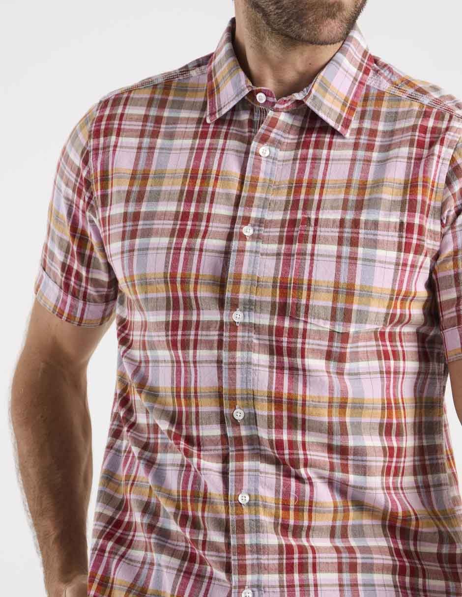 Camisa casual manga corta para hombre 4