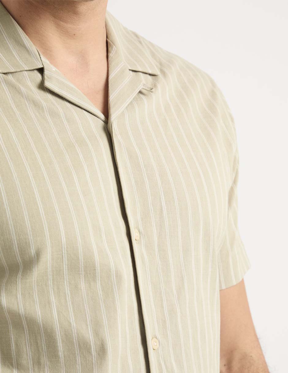 Camisa casual manga corta para hombre 4