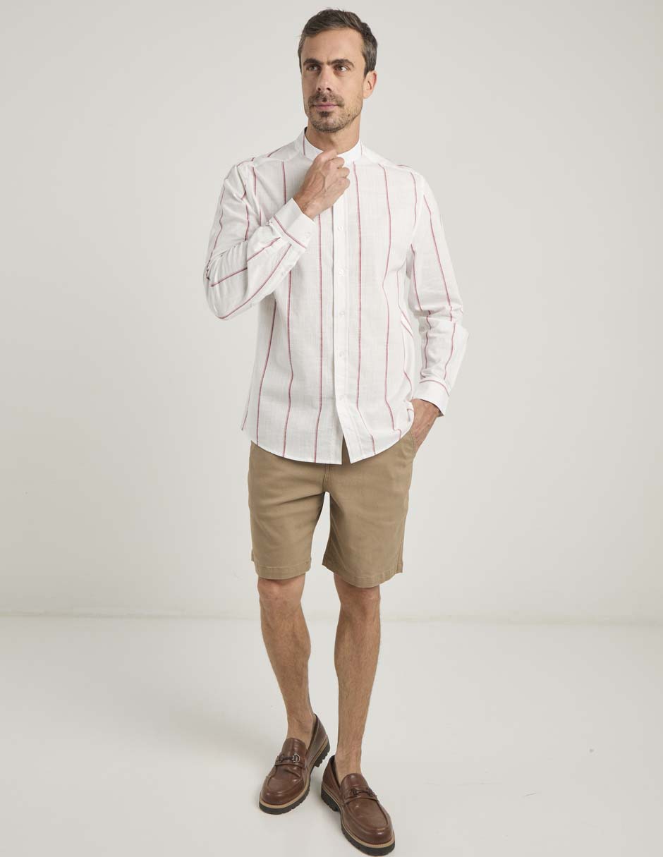 Camisa casual de algodón manga larga para hombre 3