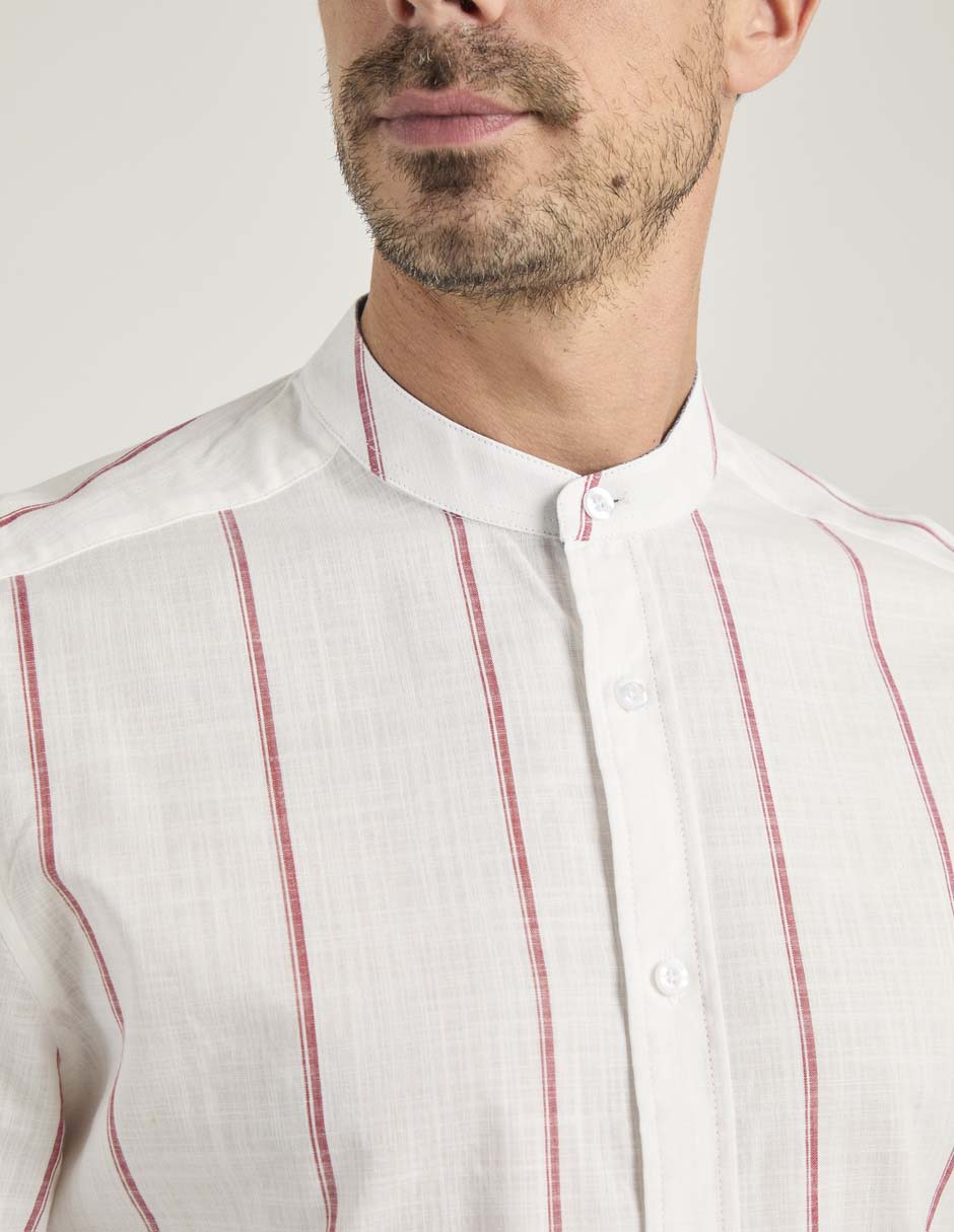 Camisa casual de algodón manga larga para hombre 4