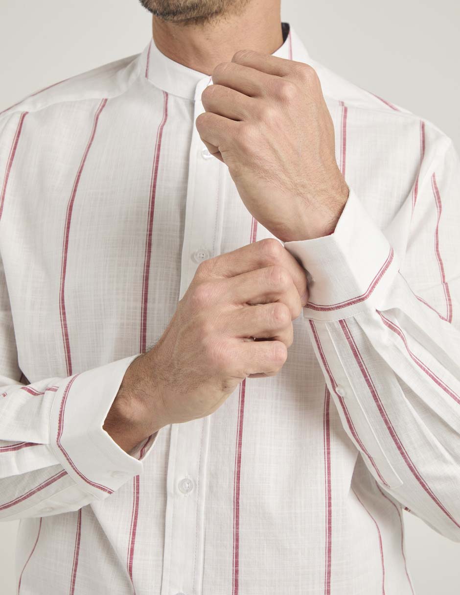 Camisa casual de algodón manga larga para hombre 5