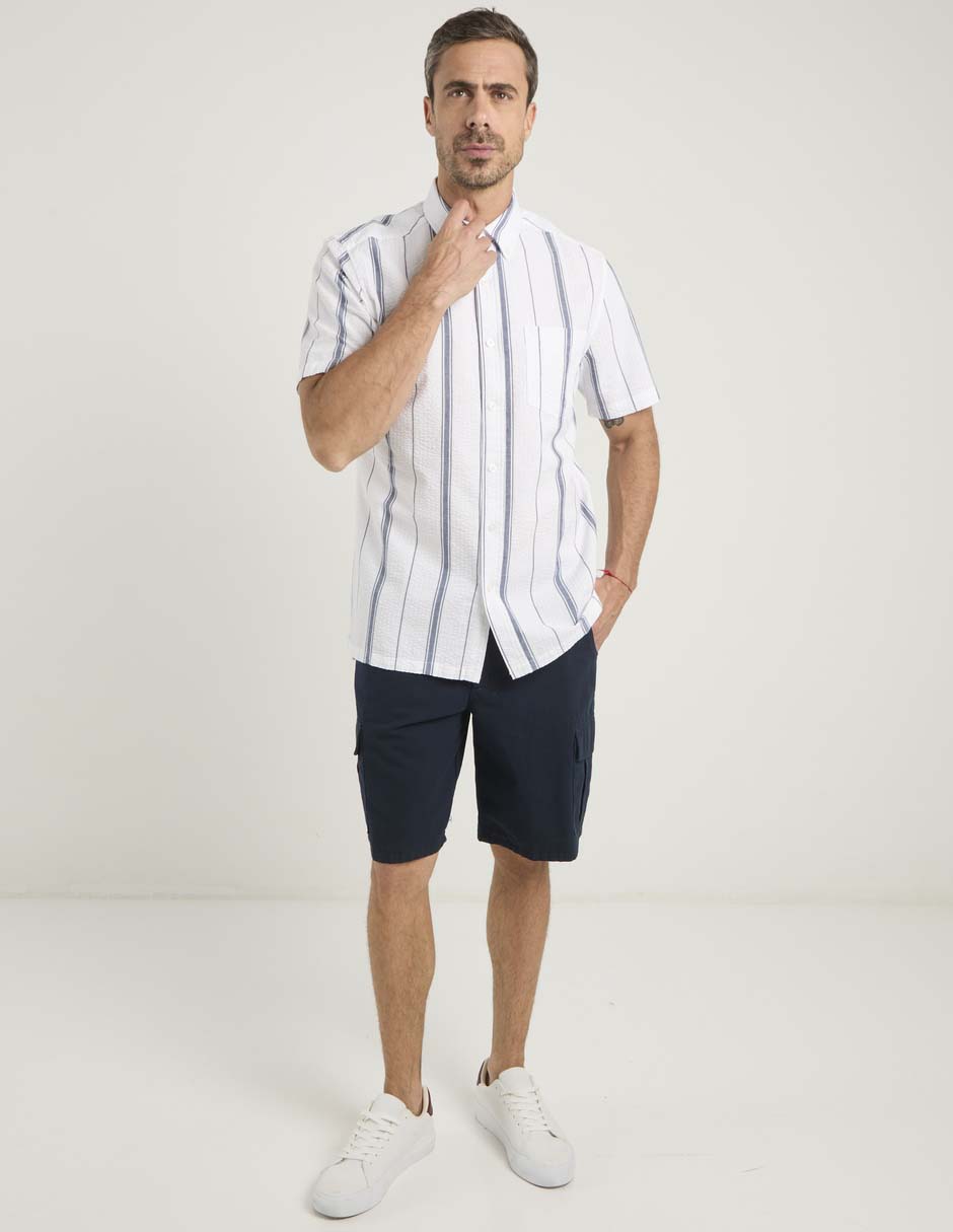 Camisa casual de algodón manga corta para hombre 2