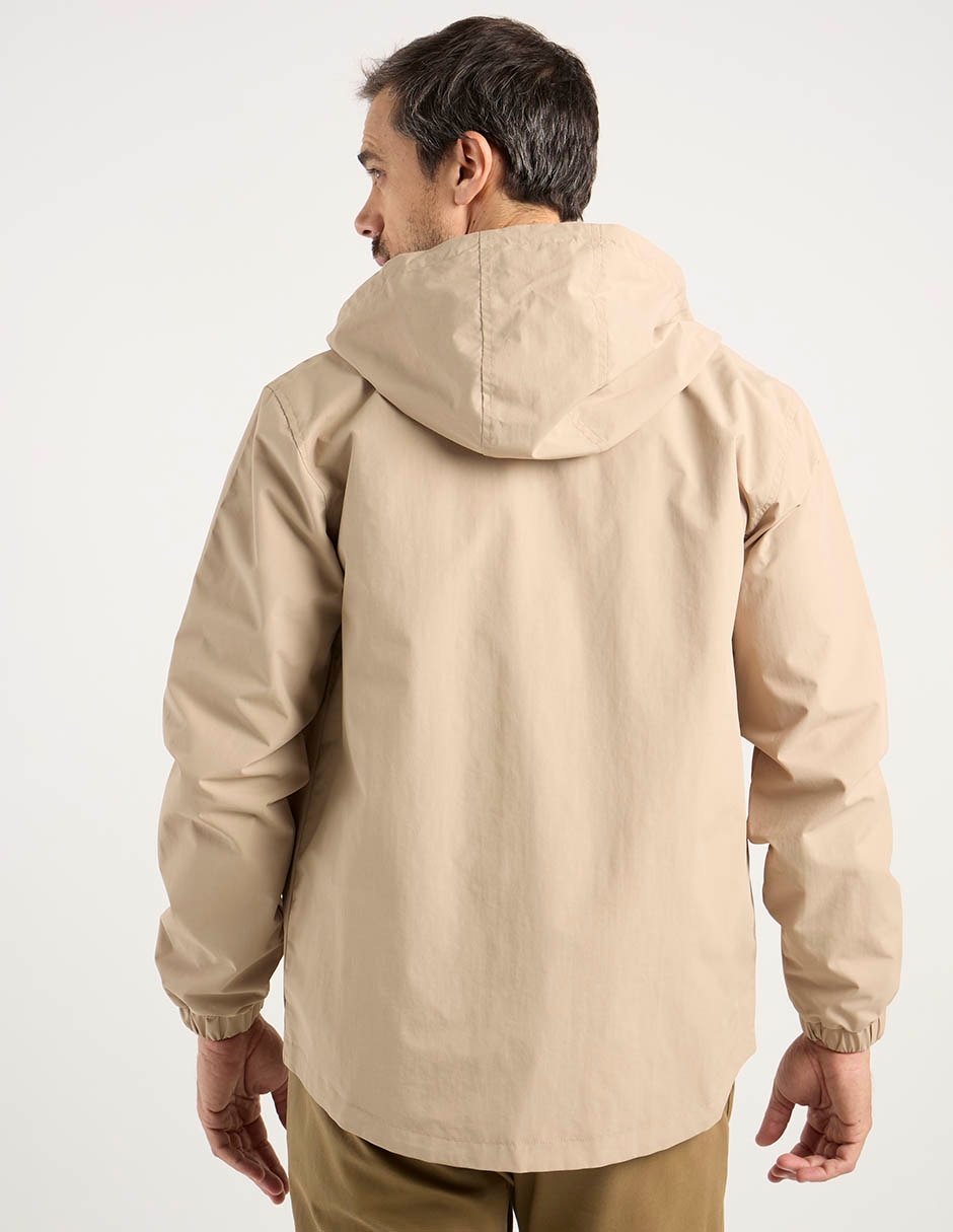 Chamarra parka capucha y bolsa para hombre 6