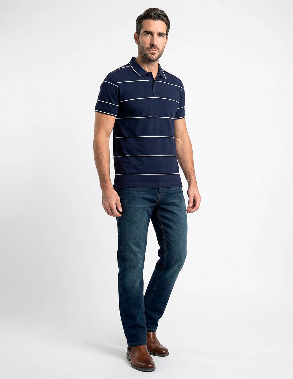 POLO WKH26120-05 WEEKE, M, AZUL MARINO