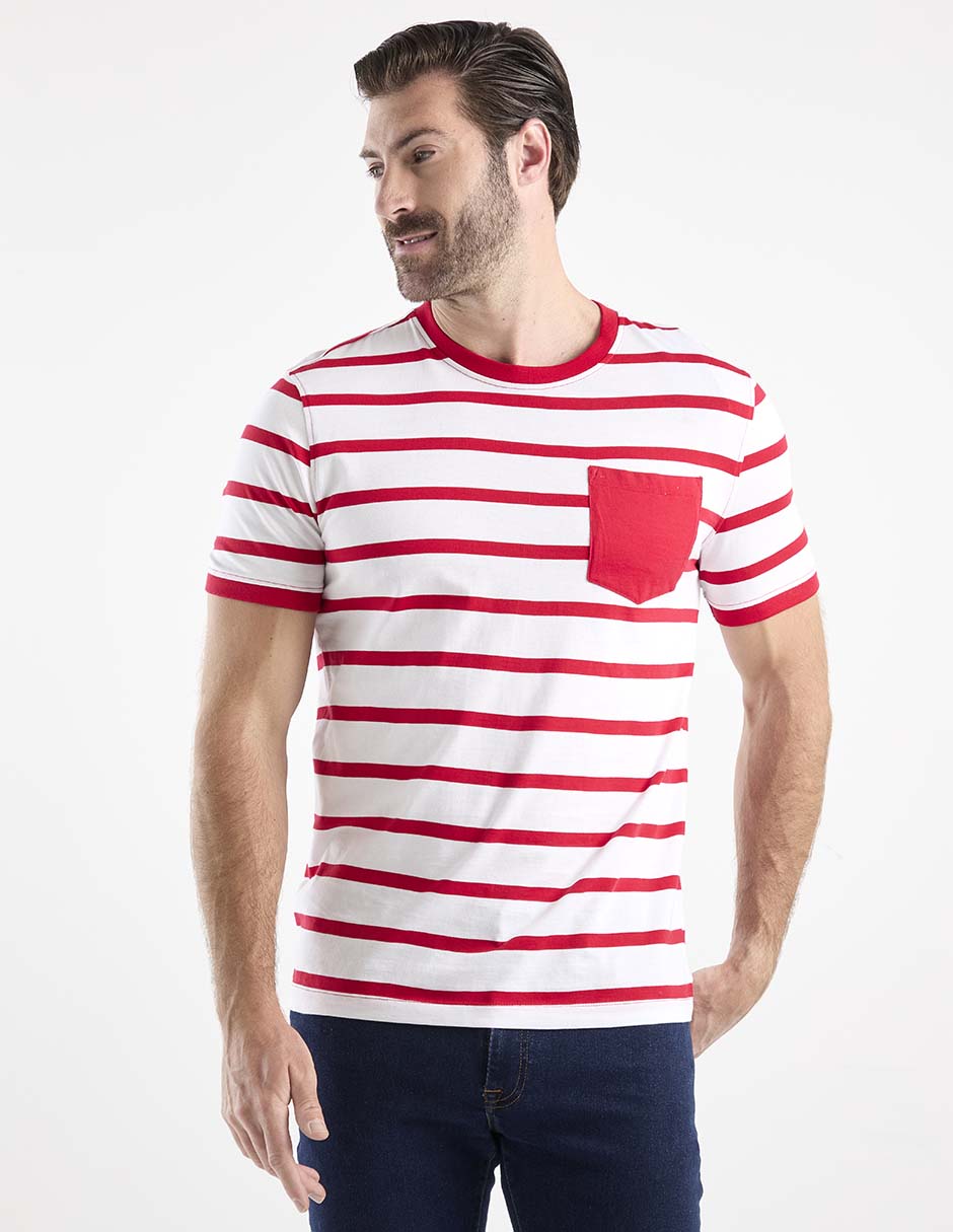 Playera cuello redondo para hombre