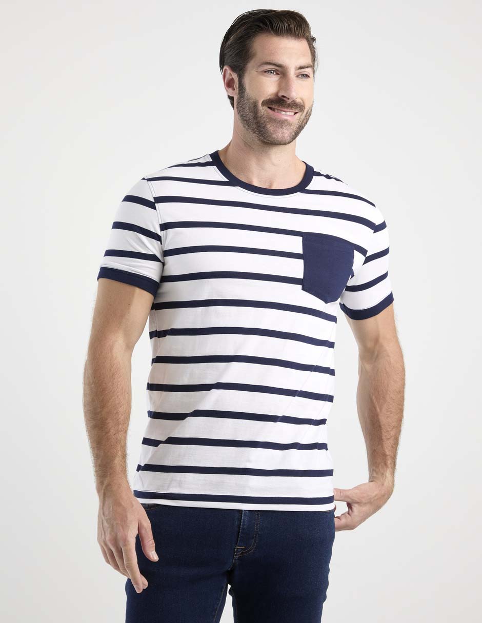 Playera cuello redondo Weekend para hombre