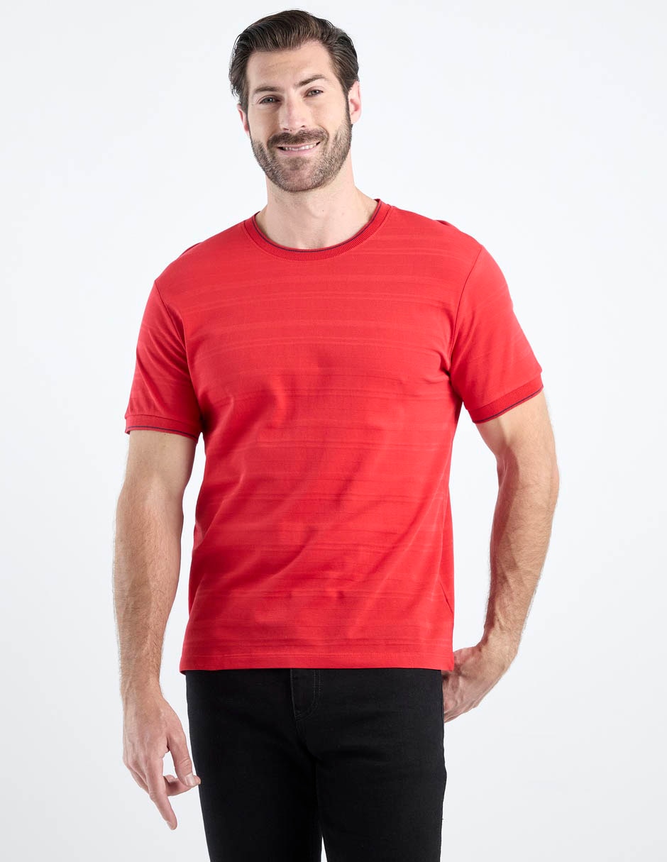 Playera cuello redondo para hombre