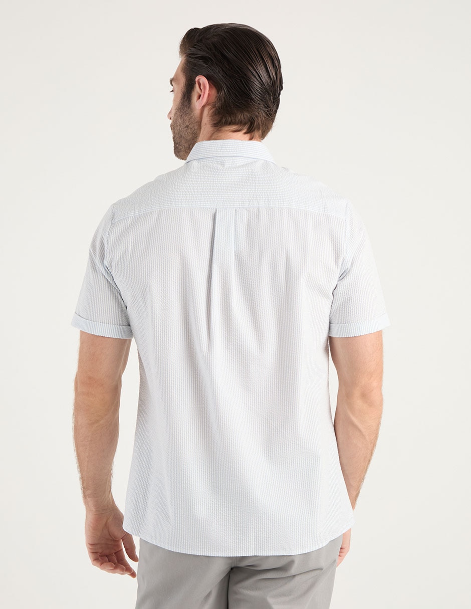 Camisa casual manga corta para hombre 6
