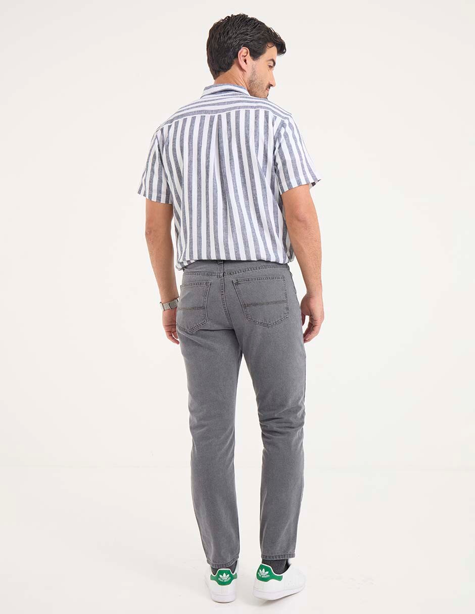Jeans slim lavado obscuro para hombre 2