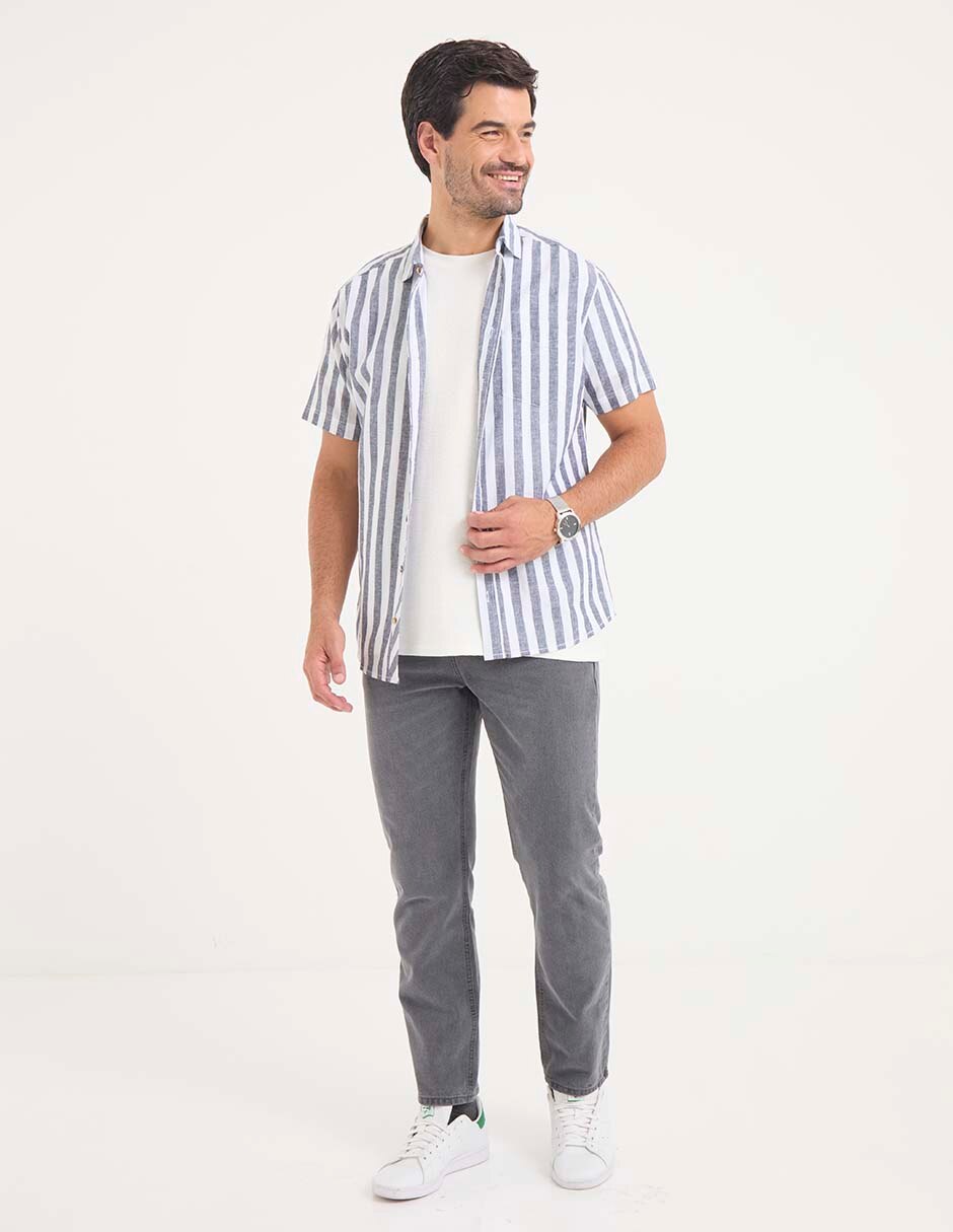 Jeans slim lavado obscuro para hombre 3