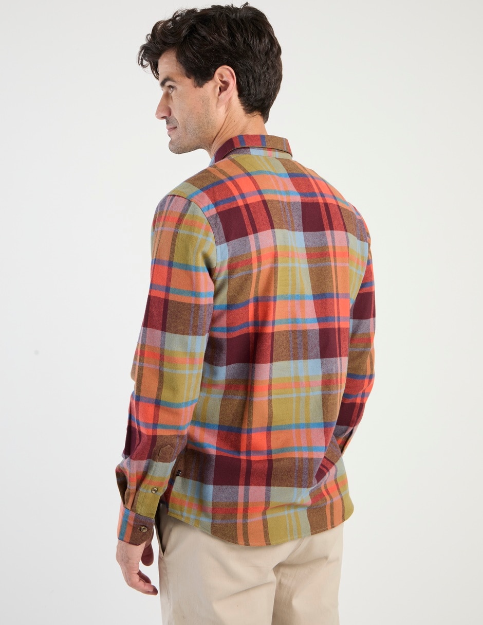 Camisa casual de algodón manga larga para hombre 2