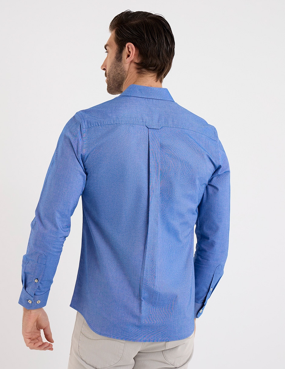 Camisa casual manga larga para hombre 2