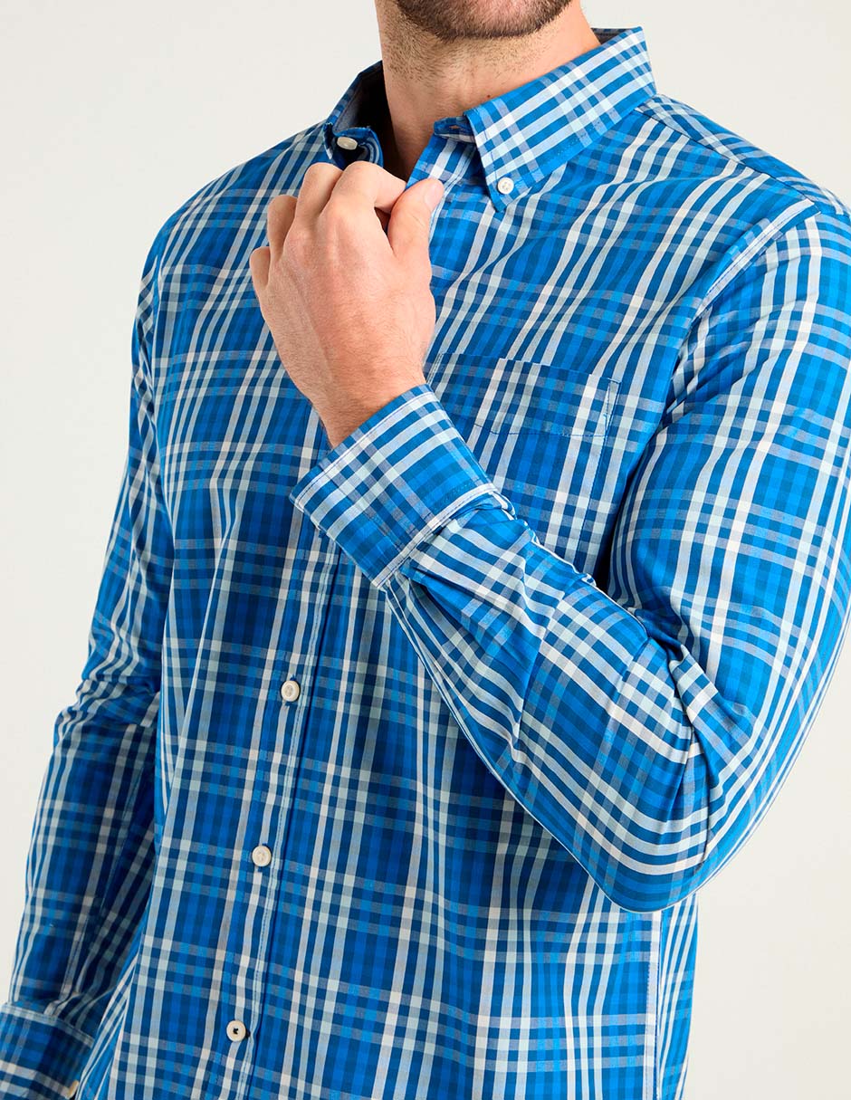 Camisa casual de algodón manga larga para hombre 5