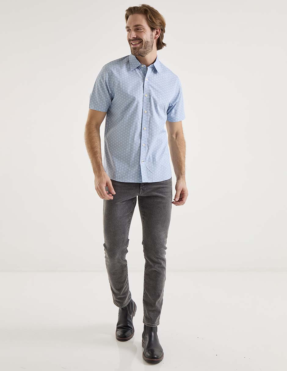 Camisa casual manga corta para hombre 3