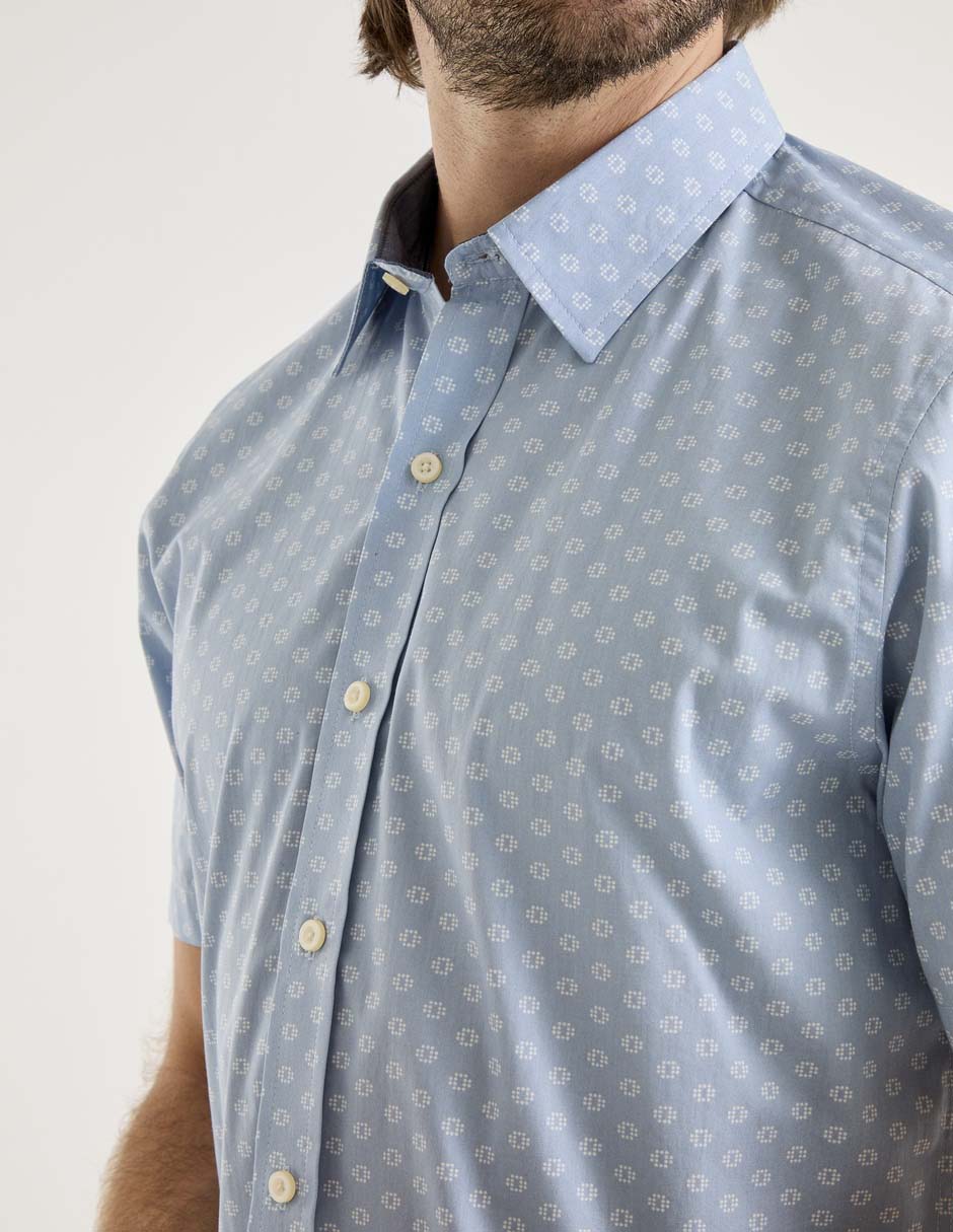 Camisa casual manga corta para hombre 4