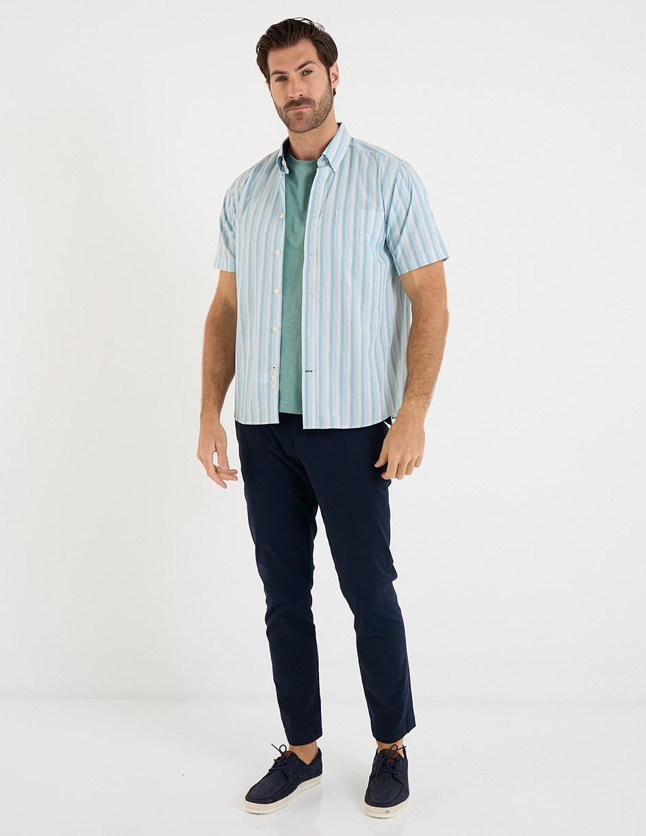 Camisa casual manga corta para hombre 3