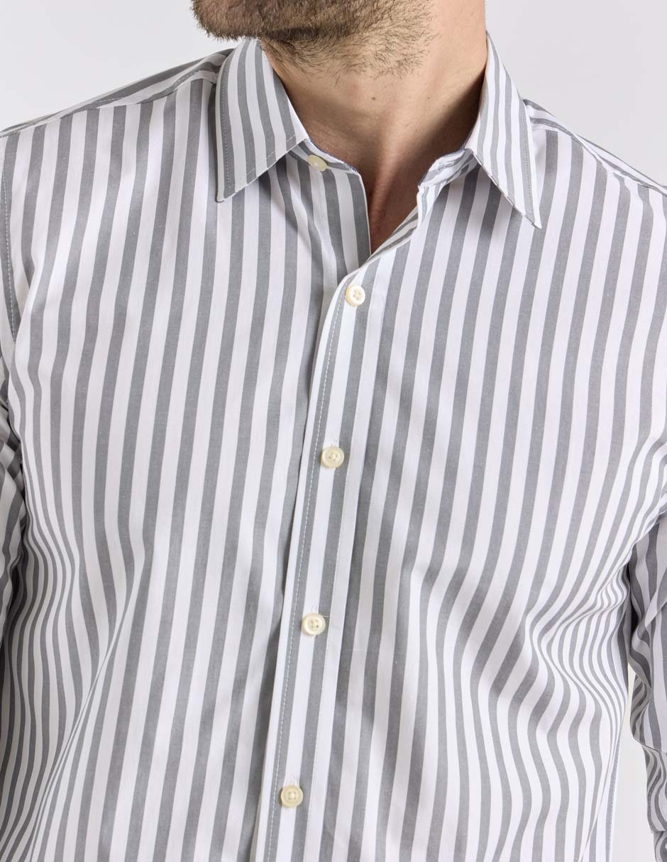 Camisa casual manga larga para hombre 4