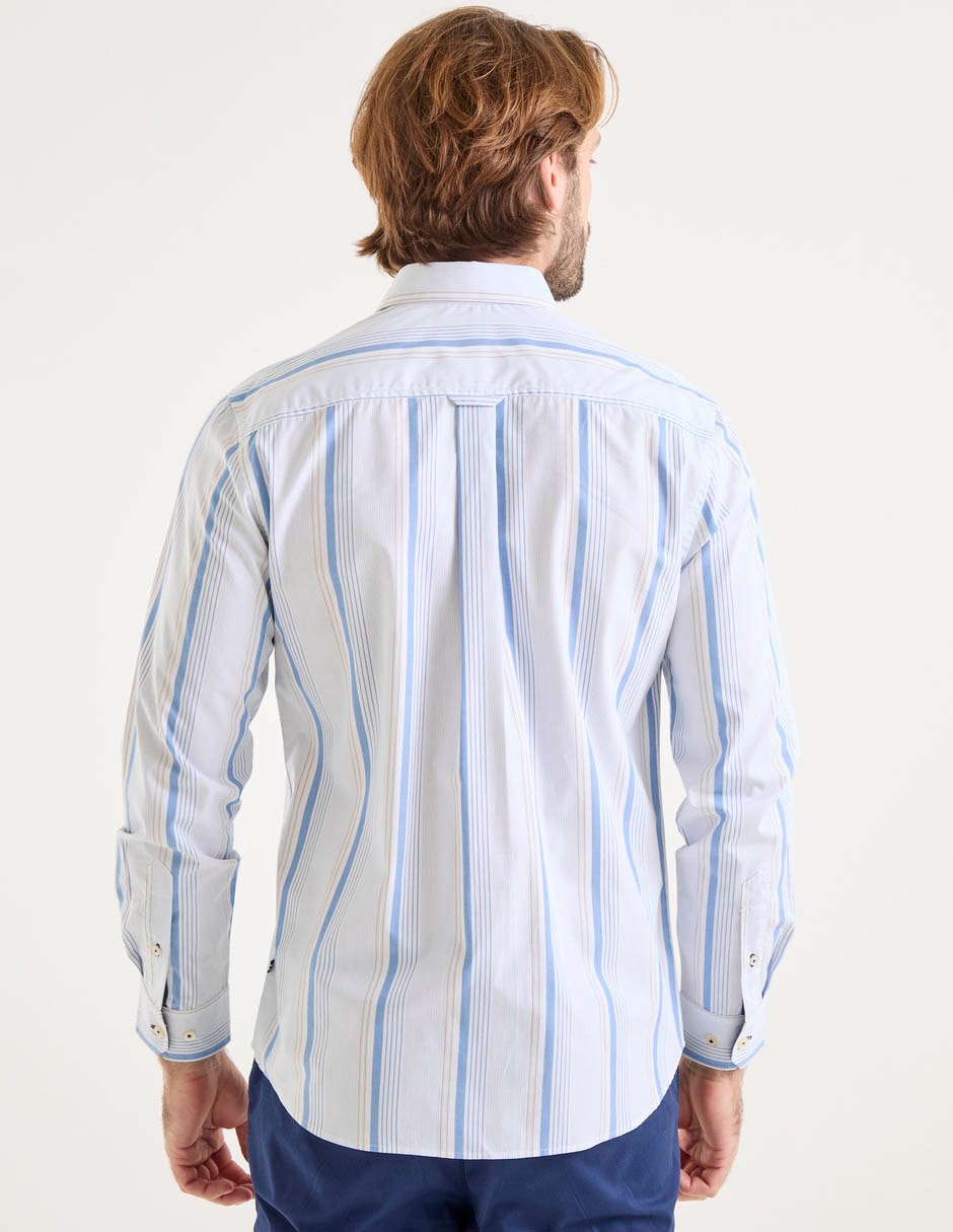 Camisa casual manga larga para hombre 2