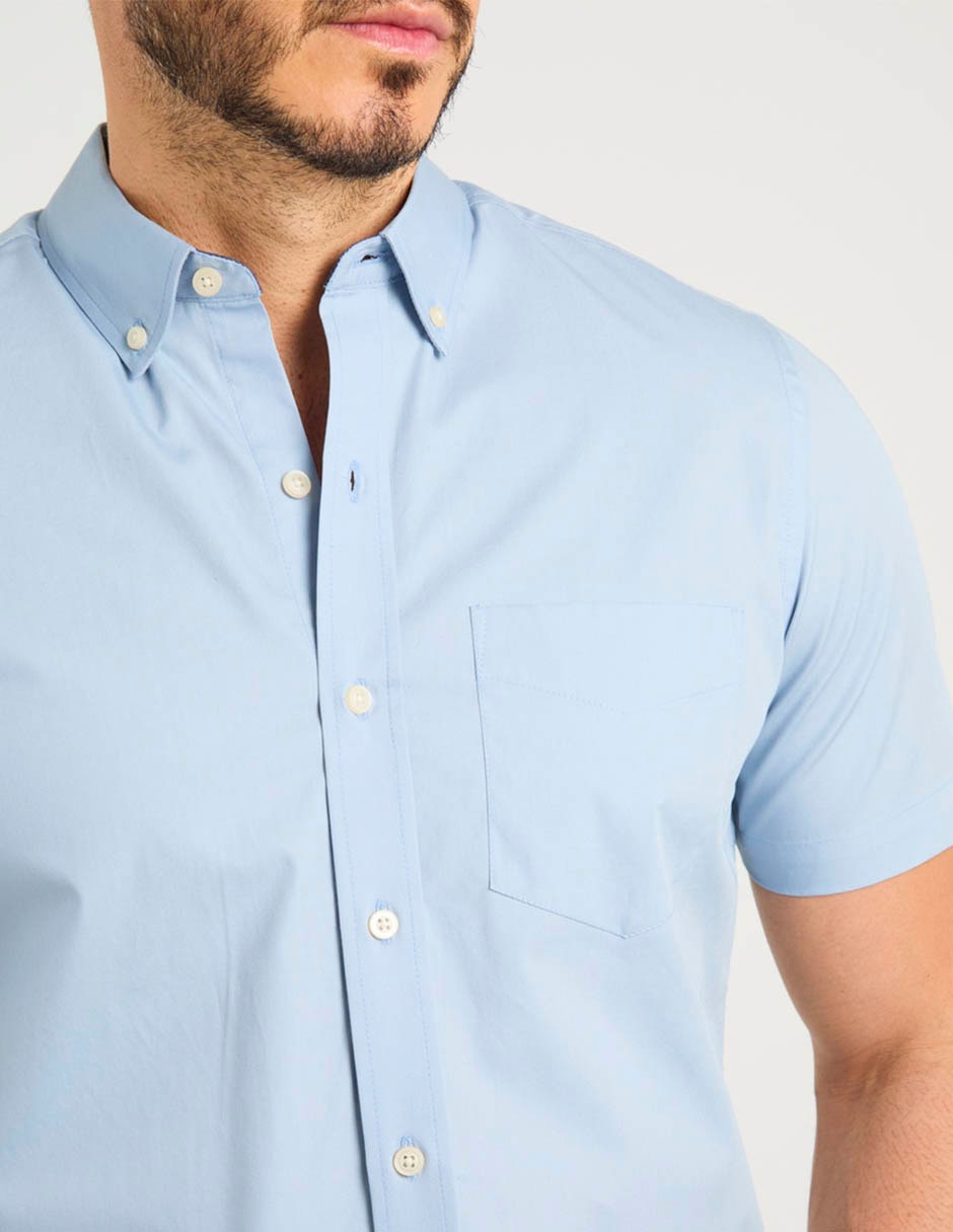 Camisa casual manga corta para hombre 5