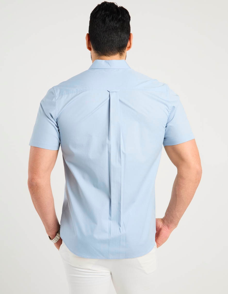 Camisa casual manga corta para hombre 6