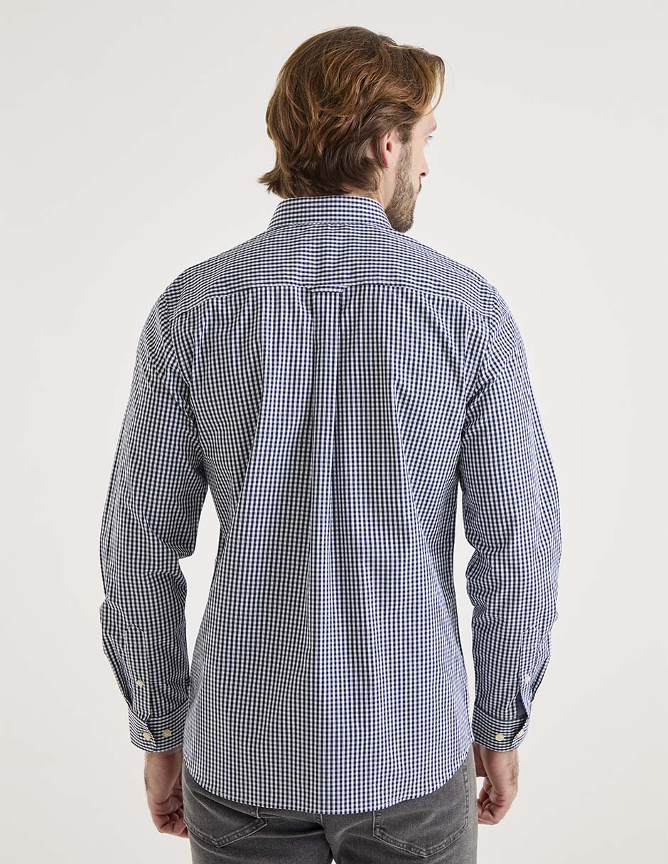 Camisa casual manga larga para hombre 2