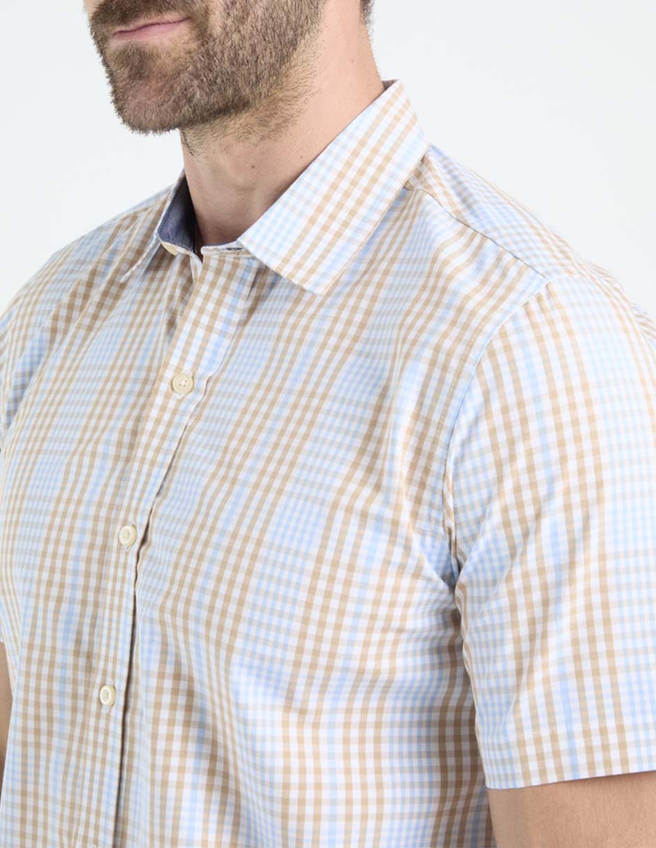 Camisa casual manga corta para hombre 4