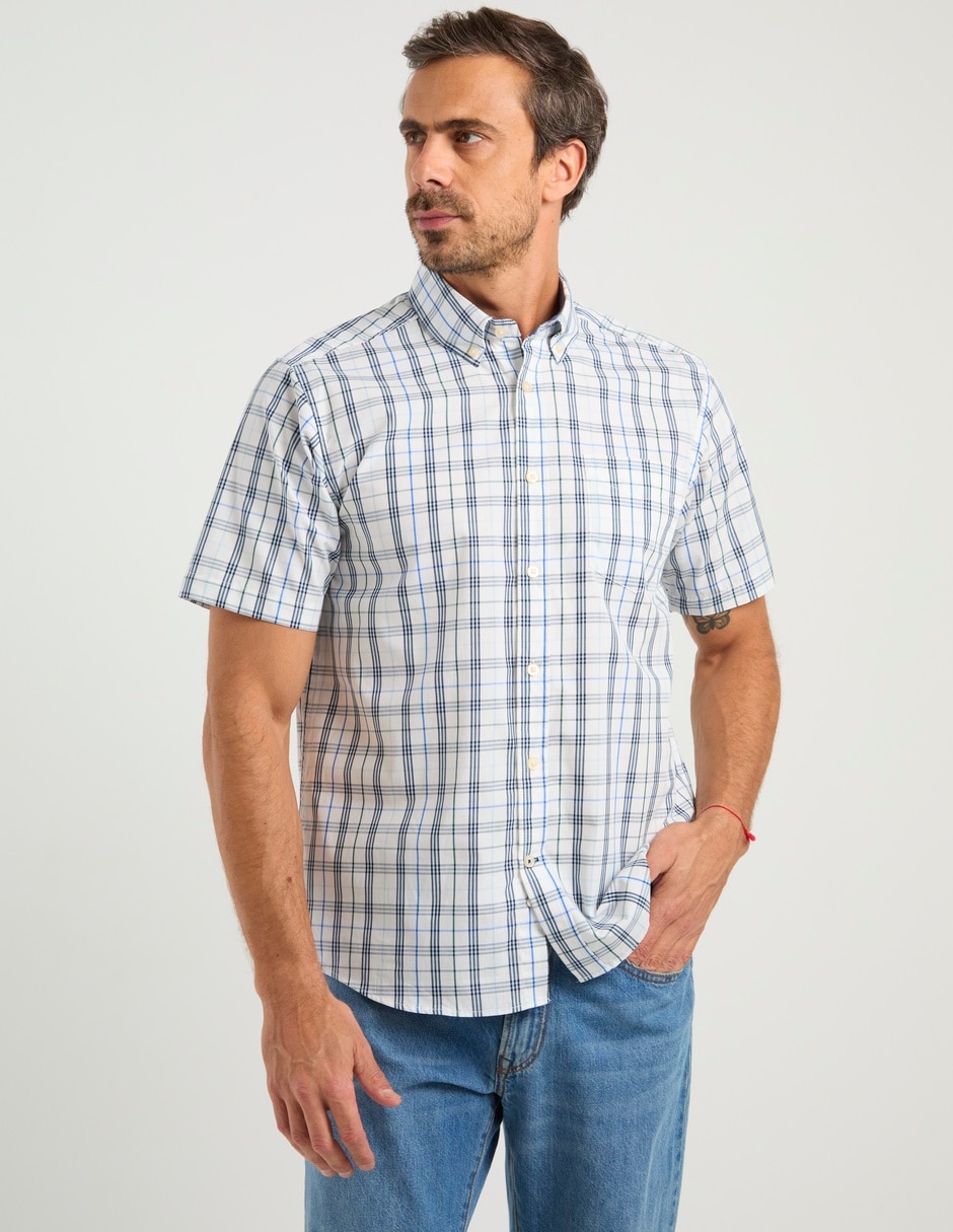 Camisa casual de algodón manga corta para hombre 2