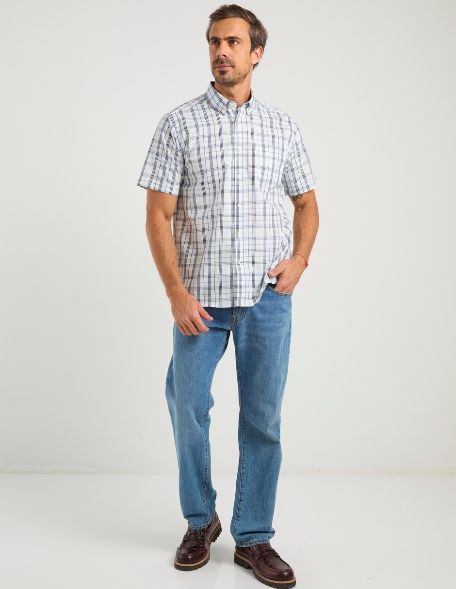 Camisa casual de algodón manga corta para hombre 3