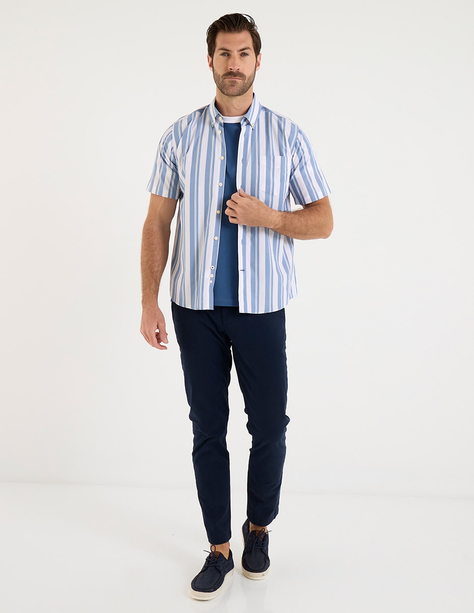 Sobrecamisa casual manga corta para hombre 3