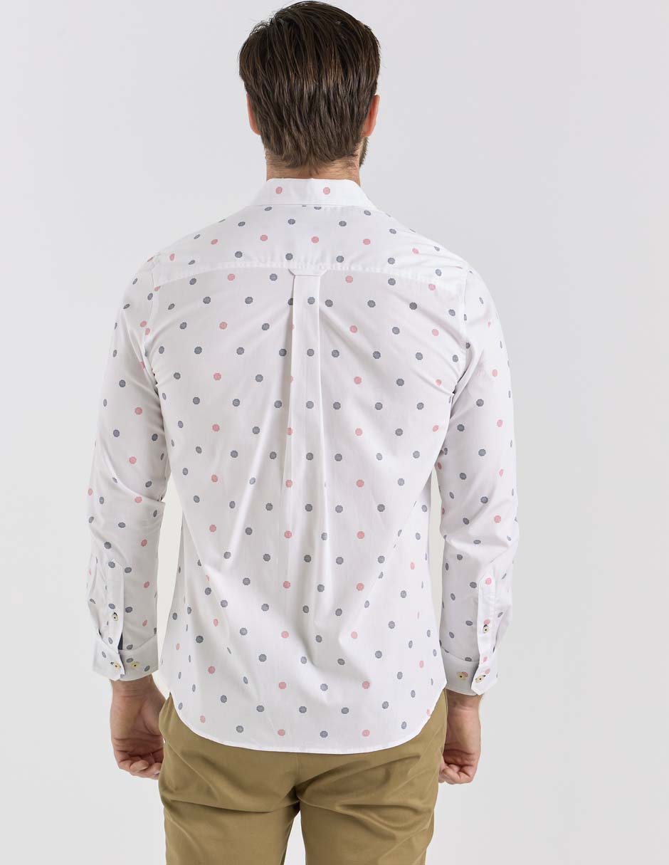 Camisa casual de algodón manga larga para hombre 2