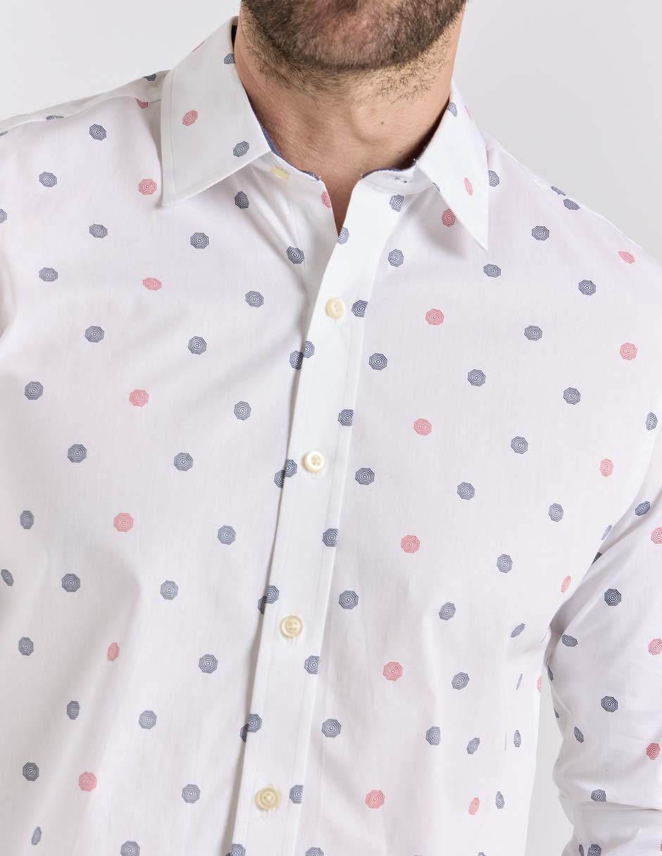 Camisa casual de algodón manga larga para hombre 4