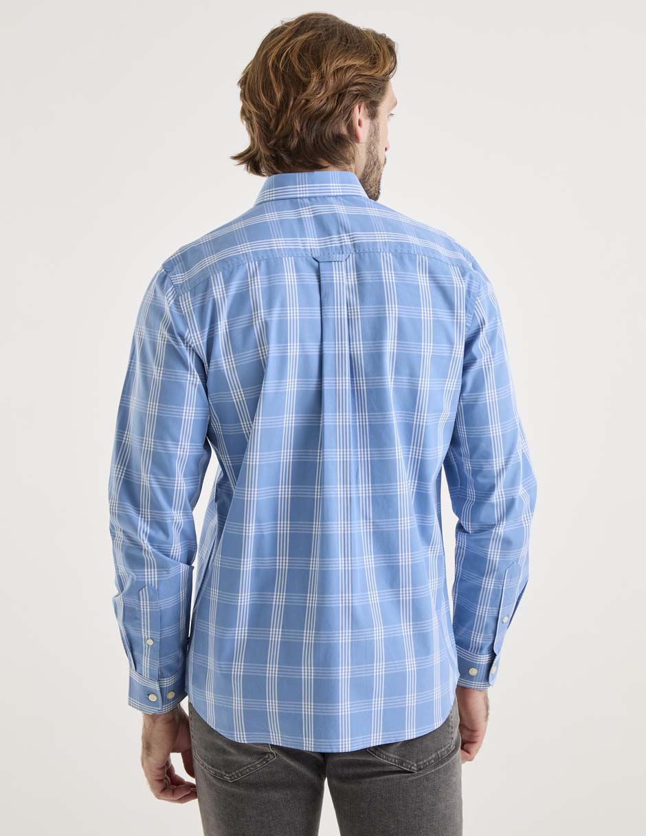 Camisa casual manga larga para hombre 2