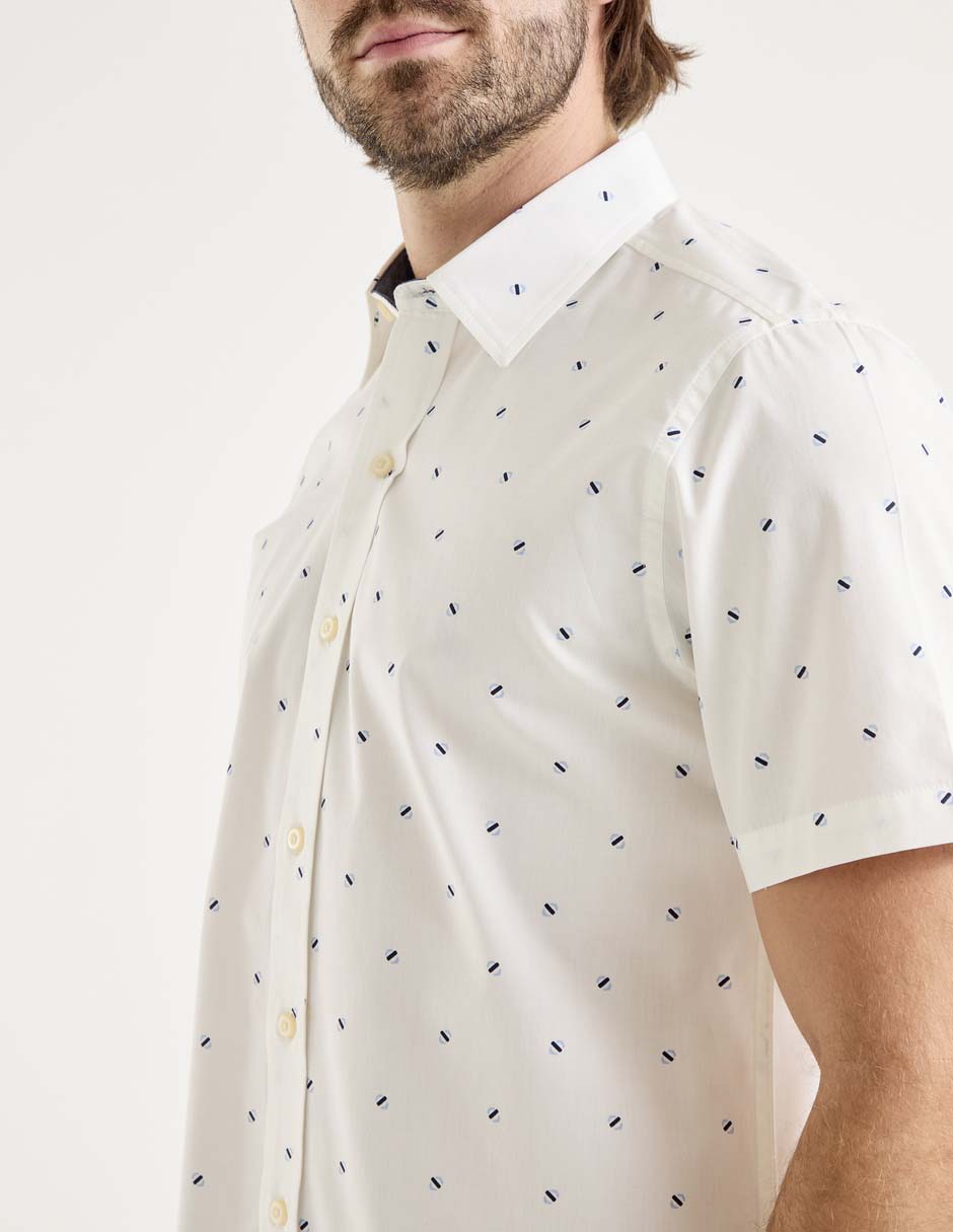 Camisa casual manga corta para hombre 4