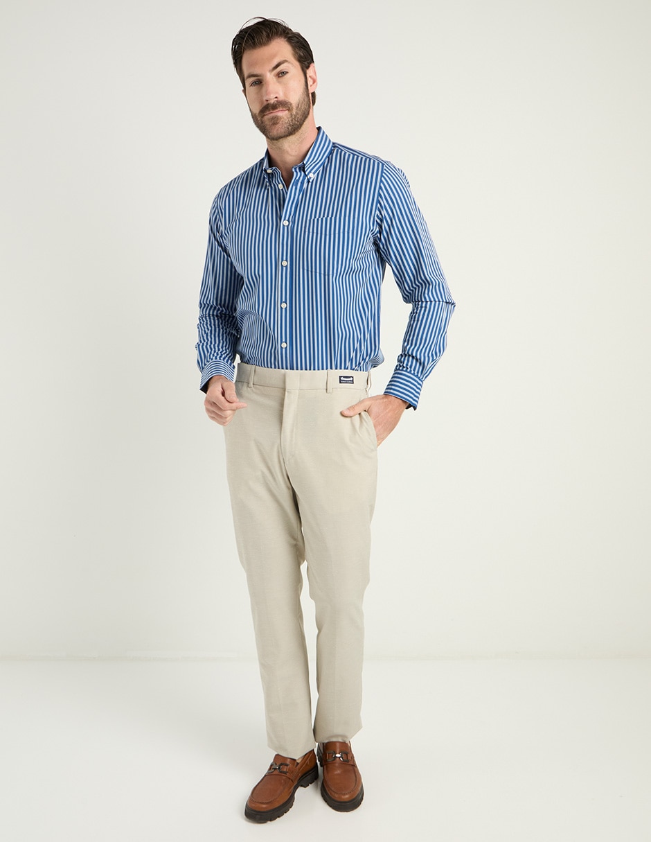 Camisa casual de algodón manga larga para hombre 3