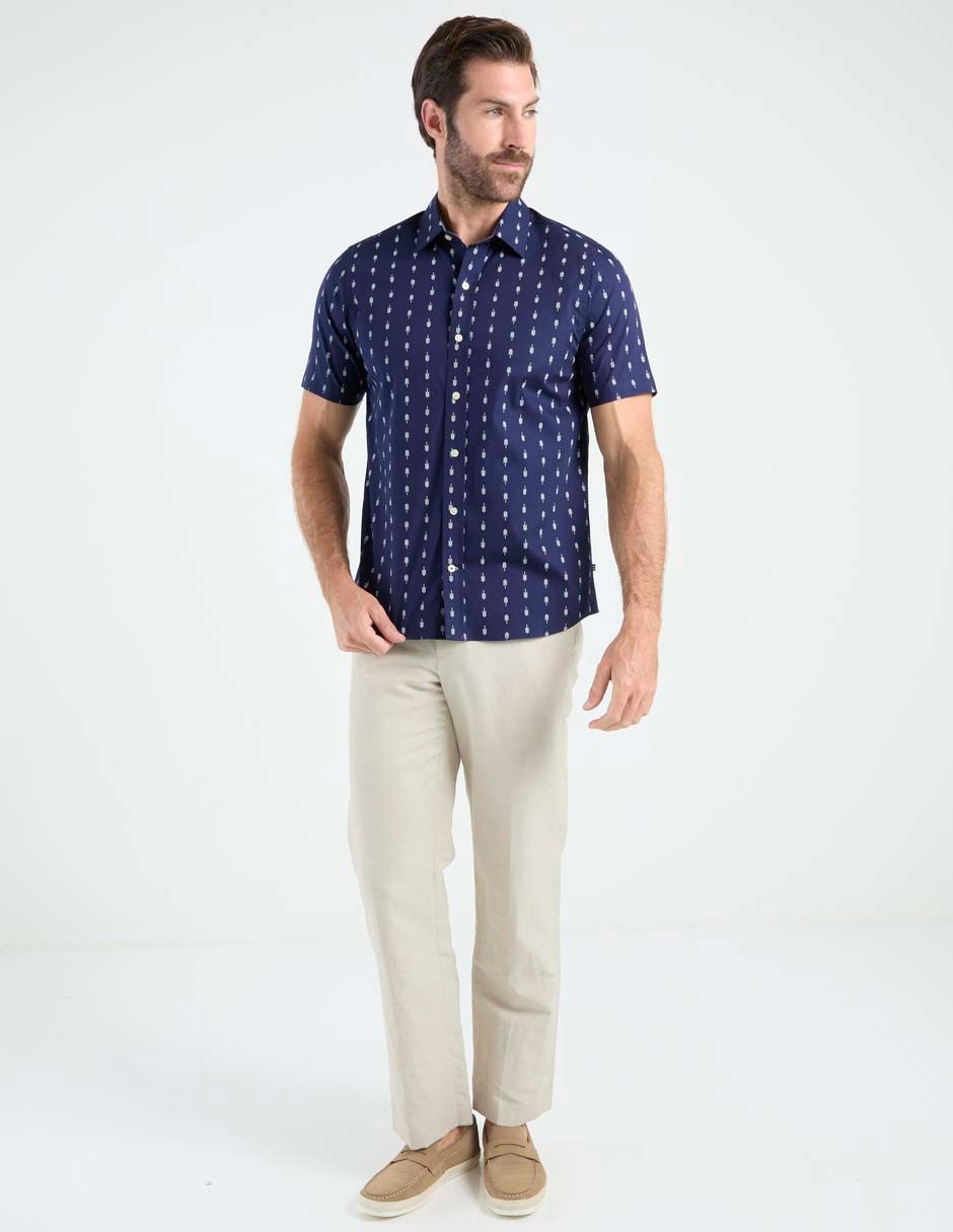 Camisa casual manga corta para hombre 3