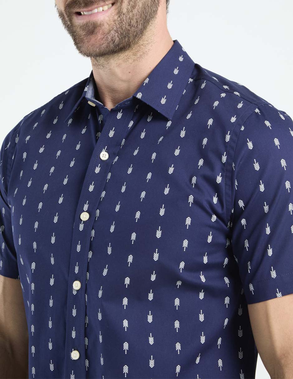 Camisa casual manga corta para hombre 4