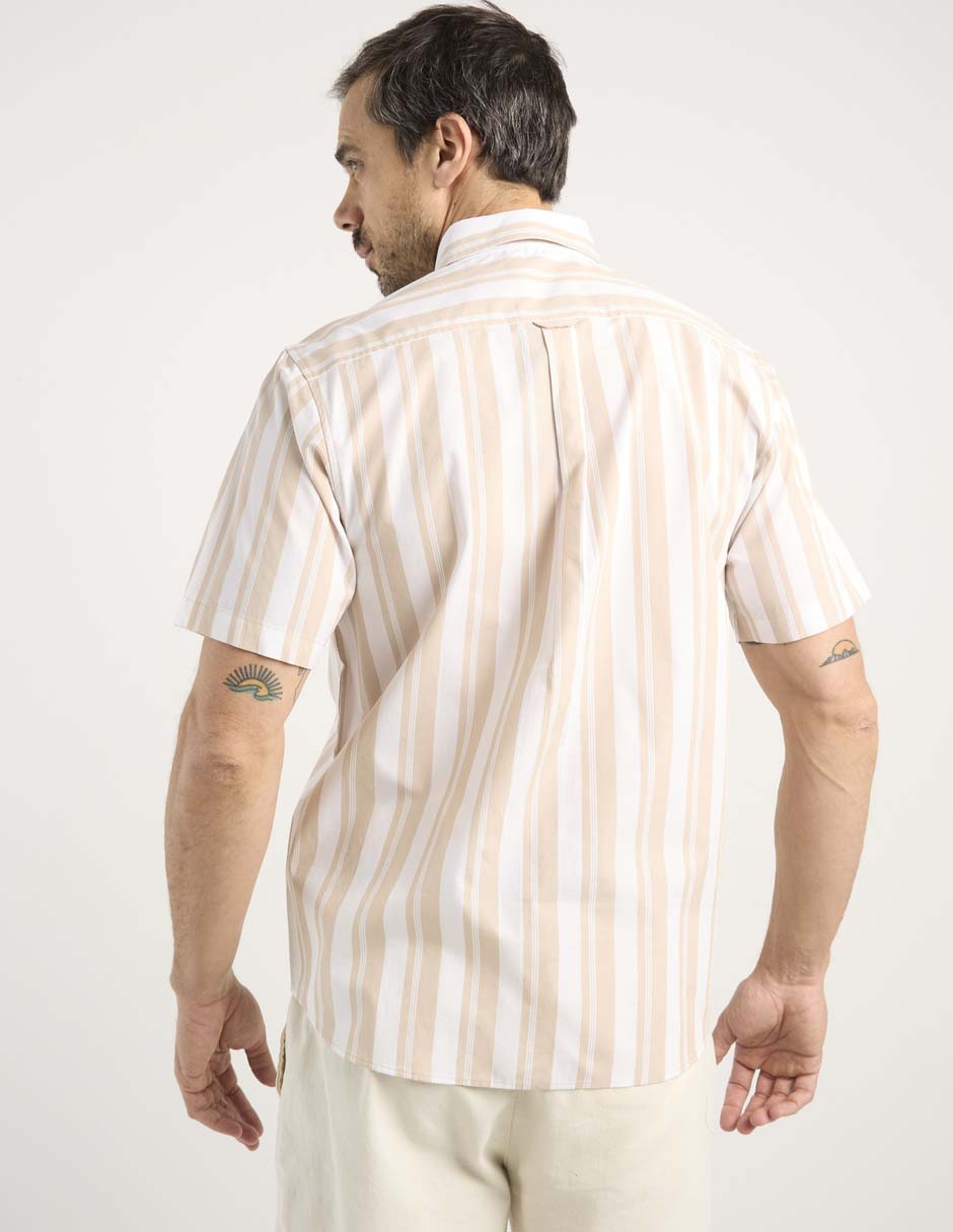 Camisa casual manga corta para hombre 6