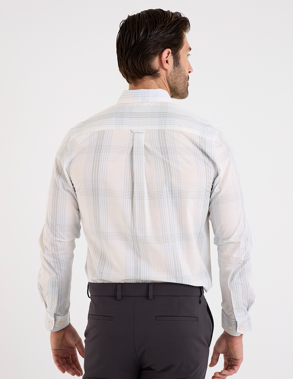 Camisa casual manga larga para hombre 2