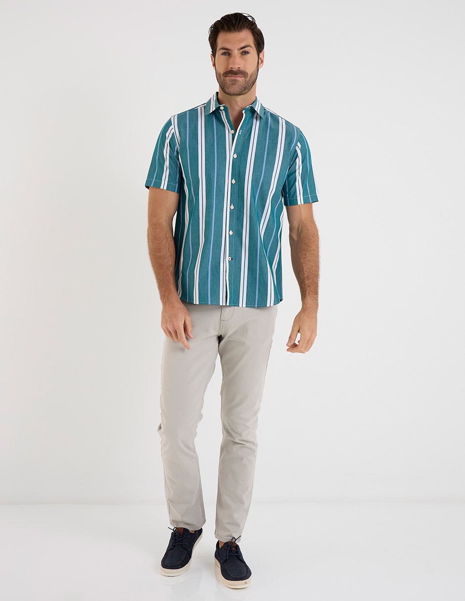 Camisa casual manga corta para hombre 3