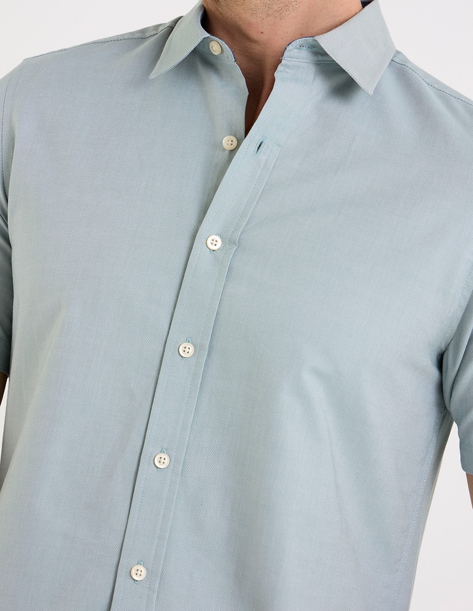 Camisa casual manga corta para hombre 4