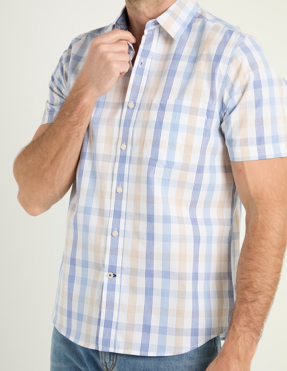 Camisa casual manga corta para hombre 5
