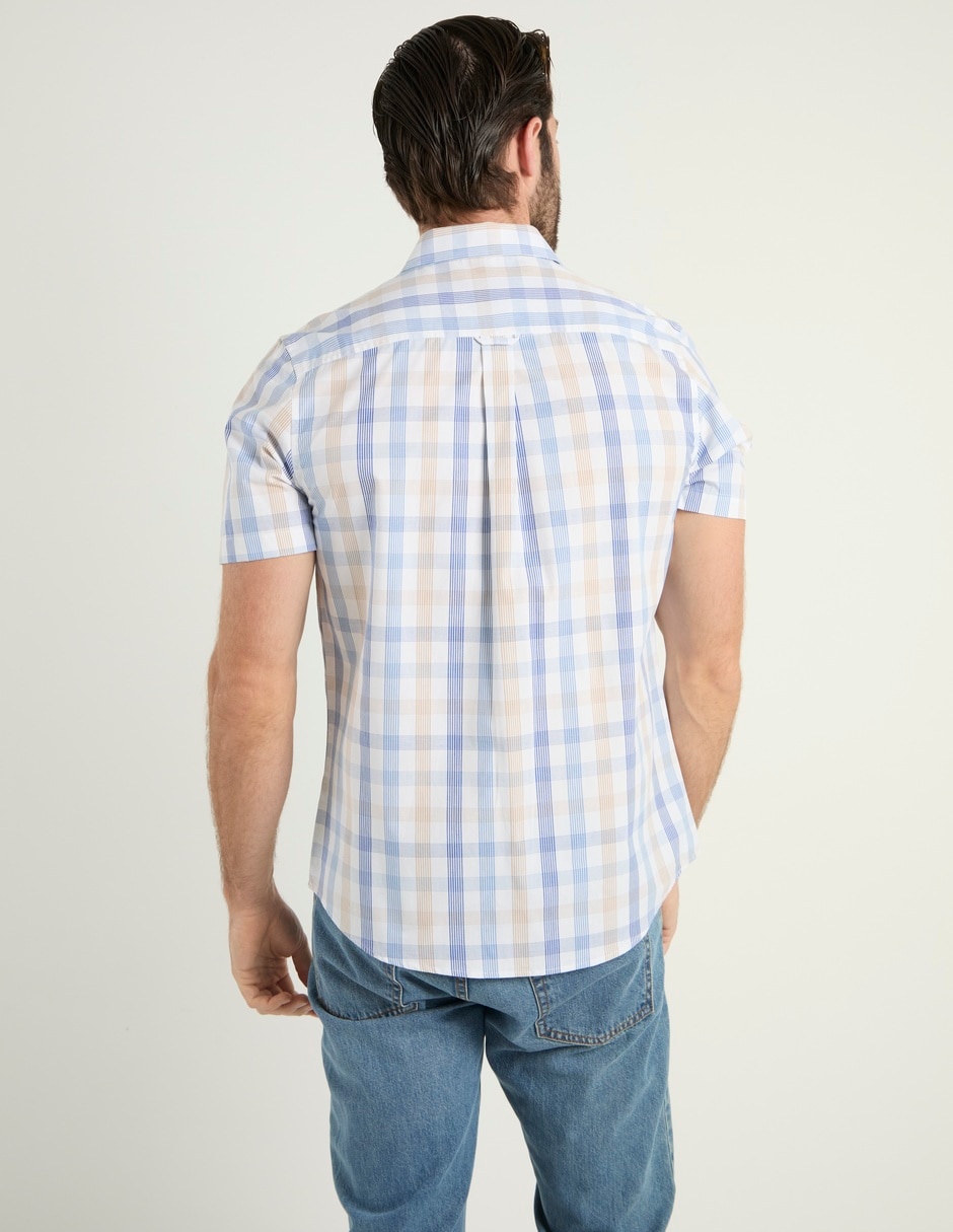 Camisa casual manga corta para hombre 6