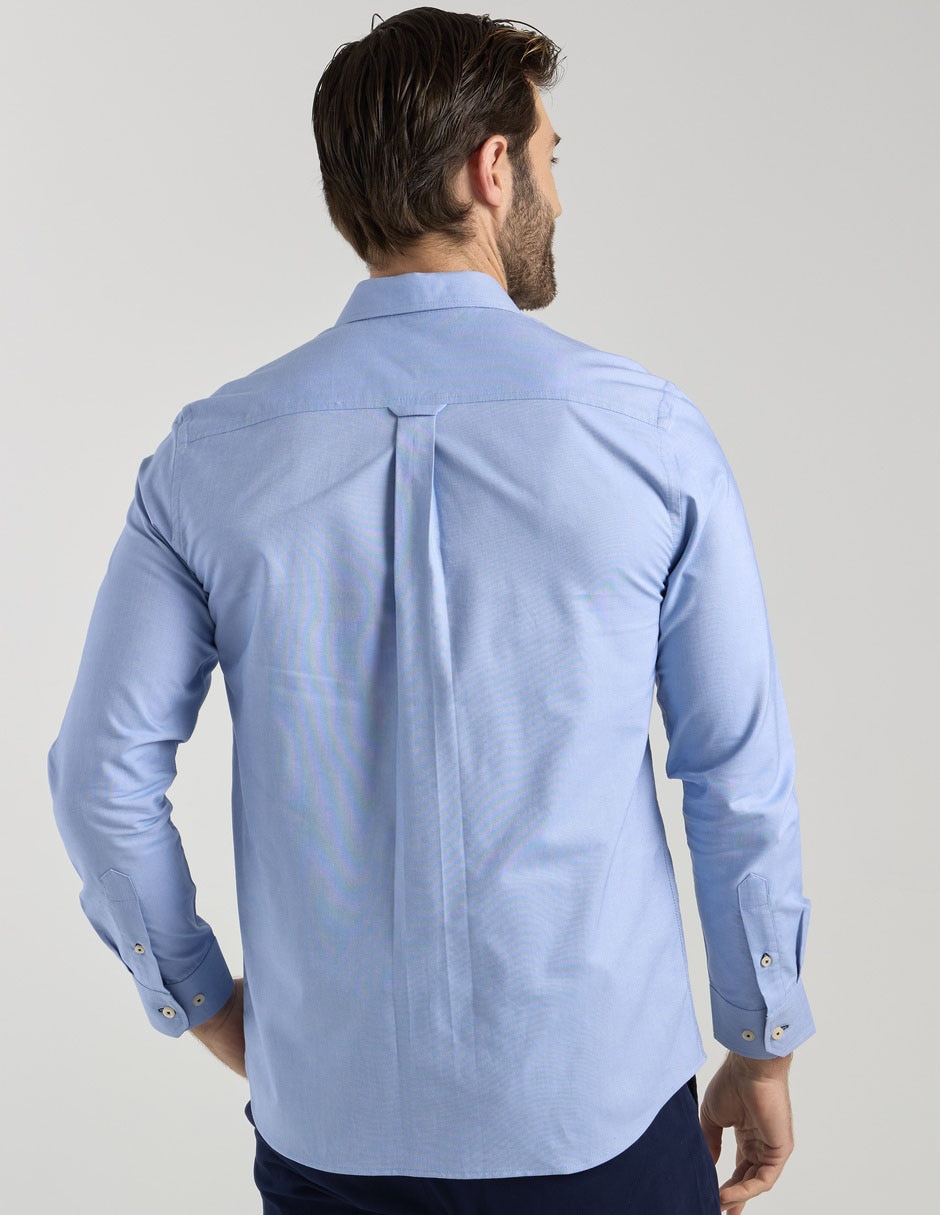 Camisa business casual de algodón manga larga para hombre 2