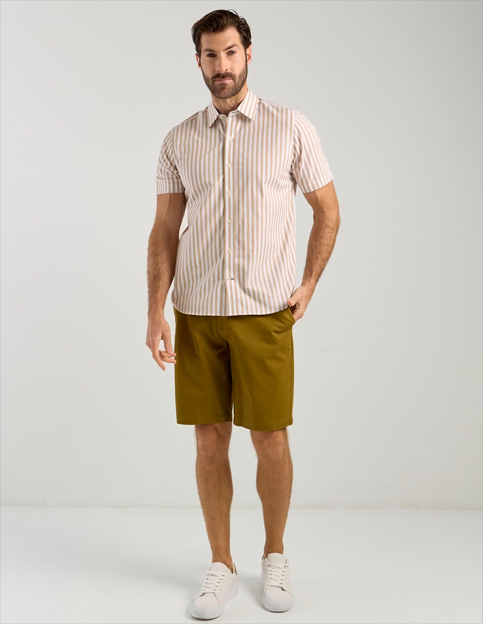Camisa casual de algodón manga corta para hombre 3