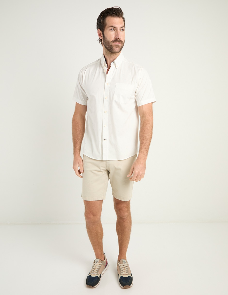 Camisa casual de algodón manga corta para hombre 2