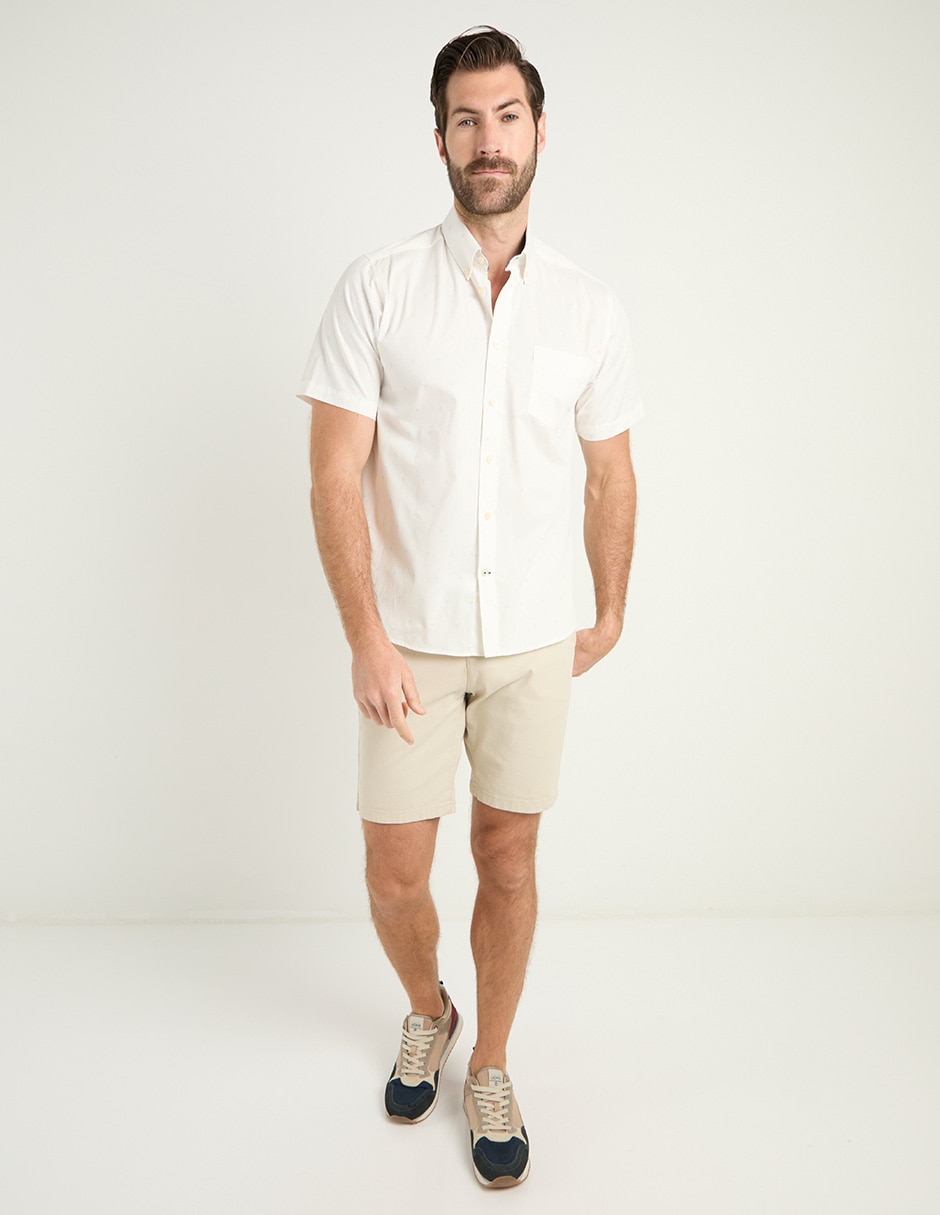 Camisa casual de algodón manga corta para hombre 3